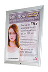 Wall mounted advertising poster display frames