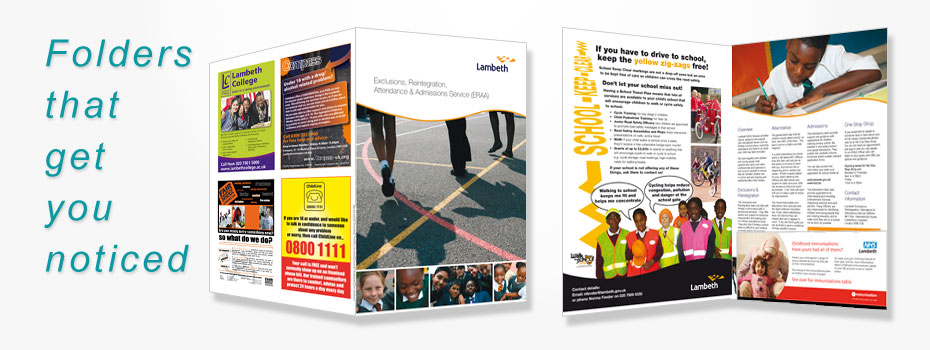 Full colour presentation folders