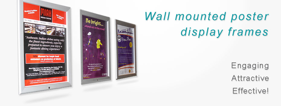 Poster display frame advertising